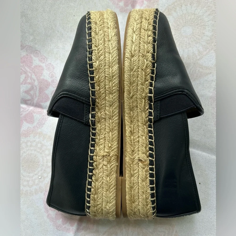 Circus by Sam Edelman Cora Navy Blue Size 7.5 Espadrille Leather Platform
